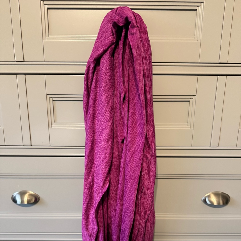 Purple infinity scarf